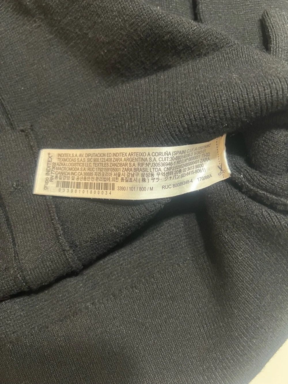 ZARA Black V-Neck Cardigan with Decorative Buttons - Picture 13 of 16